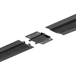 Laser Ultra Slim Magnetic Track 'I' Horizontal Trimless Joint 48V Black