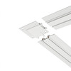 Laser Ultra Slim Magnetic Track 'L' Horizontal Corner Trimless Joint 48V White