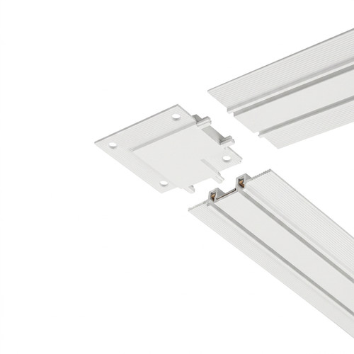 Laser Ultra Slim Magnetic Track 'L' Horizontal Corner Trimless Joint 48V White