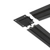 Laser Ultra Slim Magnetic Track 'L' Horizontal Corner Trimless Joint 48V Black