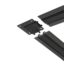 Laser Ultra Slim Magnetic Track 'L' Horizontal Corner Trimless Joint 48V Black