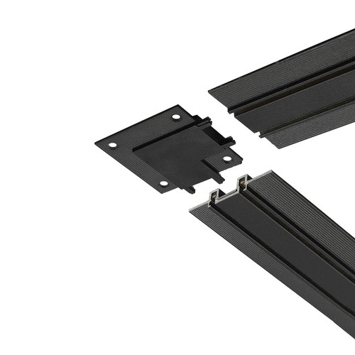 Laser Ultra Slim Magnetic Track 'L' Horizontal Corner Trimless Joint 48V Black