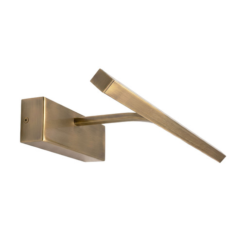 Mask LED Dimmable Picture Light 380mm 2700K 240V Antique Brass 7.5W