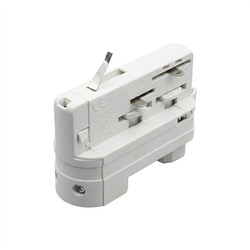 Three Circuit Surface and Recessed Track Adaptor White