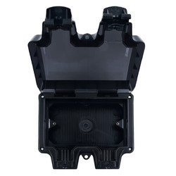 Hurricane Outdoor Empty Enclosure Black