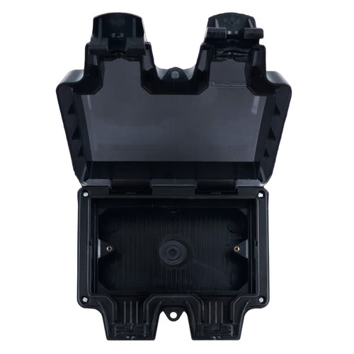 Hurricane Outdoor Empty Enclosure Black
