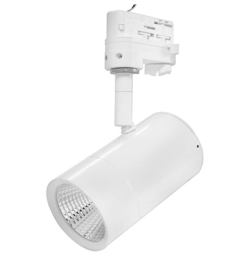 Tube Dimmable LED Track Light 3 Circuit 12W 10° Beam Angle White 2700K Warm White