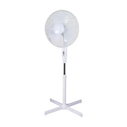Oscillating Pedestal Stand Fan with 3 Speeds White 16'' (40 cm)
