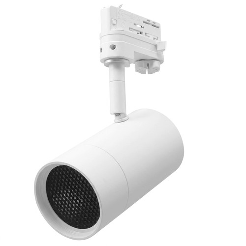 Tube Dimmable Honeycomb LED Track Light 3 Circuit 12W 20° Beam Angle White 2700K Warm White