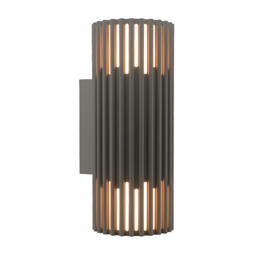 Endura Coastal Double Outdoor Garden Wall Light IP65 2x12W Rock Gey