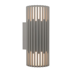 Endurance Coastal Double Outdoor Garden Wall Light IP65 2x12W Rock Gey