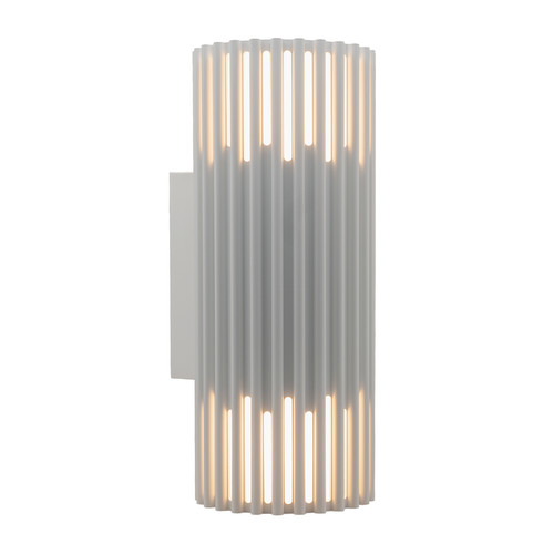 Endurance Coastal Double Outdoor Garden Wall Light IP65 2x12W Matt White