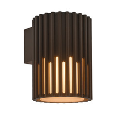 Endurance Coastal Outdoor Garden Wall Light IP65 12W Brown