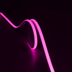 LED Strip Flexible Super COB Tape Light IP67 (240 LEDs/m) - Vertical Bend (9.6mm) 240V 10W/m Pink