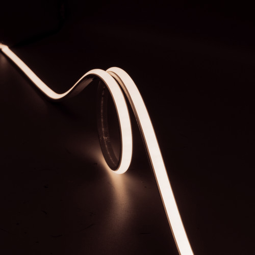 LED Strip Flexible Super COB Tape Light IP67 (240 LEDs/m) - Vertical Bend (9.6mm) 240V 10W/m 3000K Warm White