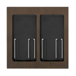 Lutron Pico Wireless Double Faceplate Chocolate Bronze 2 Gang