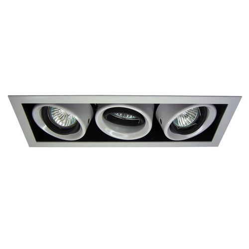Triple Downlighter 12V 3 x 50W Silver