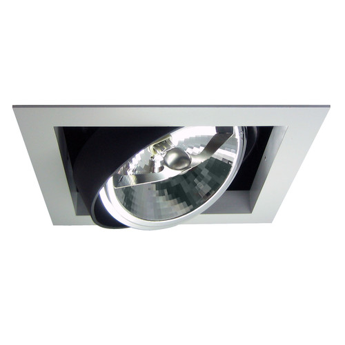 Single Bar Lamp Downlighter 12V 75W Silver