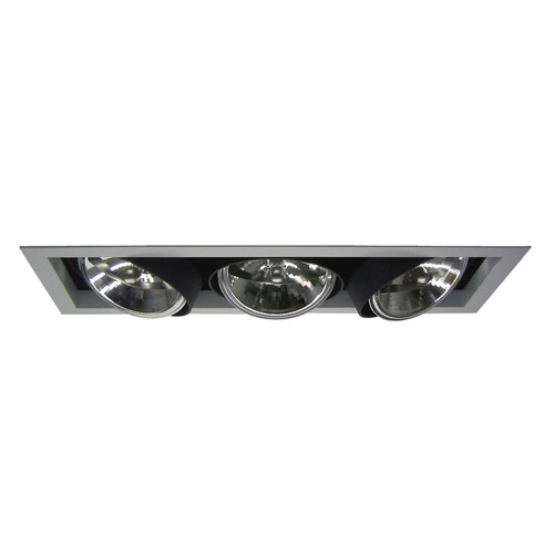 Triple Bar Lamp Downlighter 12V 3 x 75W Silver
