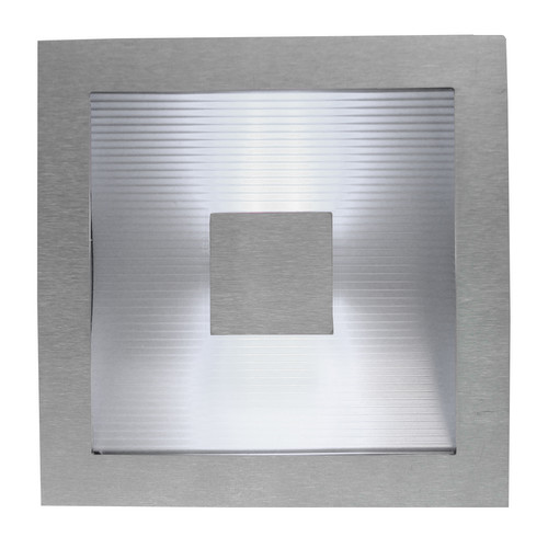 Recessed Square 10V Stainless Steel / Clear Glass 3500K Neutral White