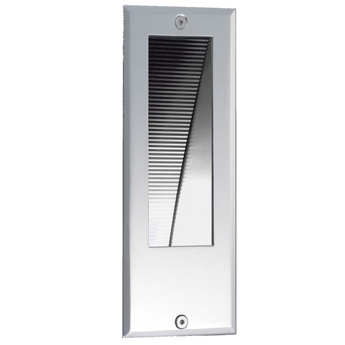 Wall Rectangle 240V Stainless Steel / Clear Glass 3500K Neutral White