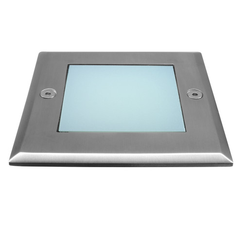 LED Recessed Uplight Square  240V Polished Stainless Steel 3500K Neutral White