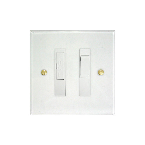 Prism Fuse Spur 1 gang 13 amp switch fuse spur Clear Perspex