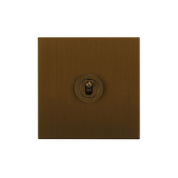 Horizon Square Dolly Switch 1 gang 20 amp double pole Antique Bronze