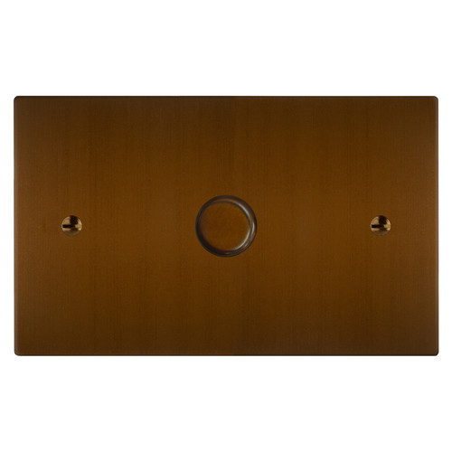Horizon Square Dimmer Switch 1 gang 400 watt 2 way double plate Antique Bronze
