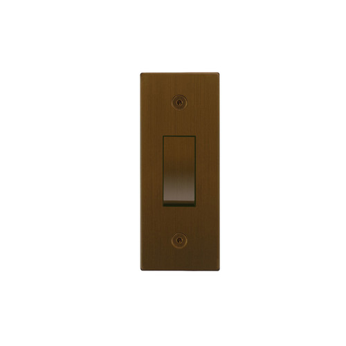 Horizon Square Architrave Switch 1 gang rocker Antique Bronze