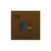 Horizon Square Fuse Spur 1 gang 13 amp switched neon Antique Bronze