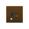 Horizon Square Fuse Spur 1 gang 13 amp switched flex outlet Antique Bronze
