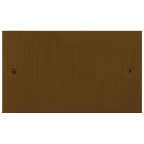 Horizon Square Blank Plate Double Plate Antique Bronze