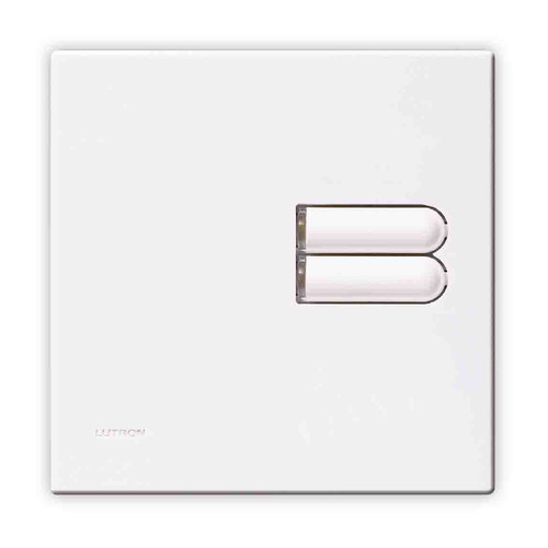 Lutron European Wall Switch White 2 Button