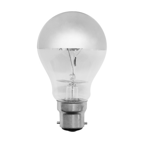 Crown Silver BC (Bayonet Cap) Clear / Mirror 60W