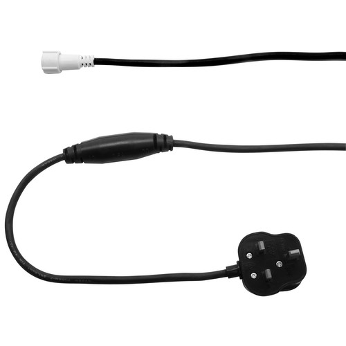 LED Ropelight Power Cord 240V Black