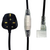 LED Neon Flex Power Cord 240V Black