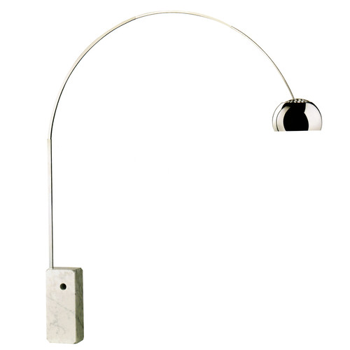 Arco Floor Stand 100W Satin Stainless