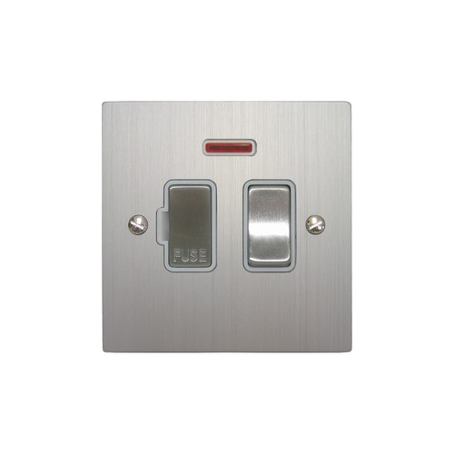 Fuse Spur 1 gang 13 amp switch fuse cord spur Aluminium