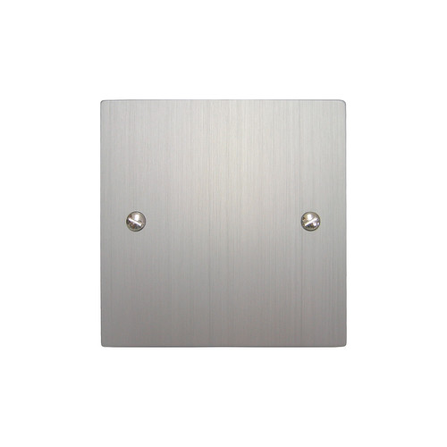 Blank Plate 1 gang single Aluminium