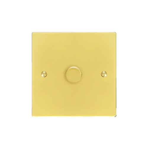Horizon Square Dimmer Switch 1 gang 630 watt 2 way Polished Brass