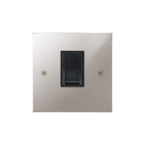 Horizon Square Communications Socket 1 gang ISDN Polished Stainless Steel