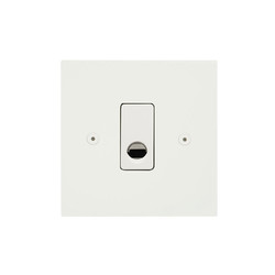 Horizon Square Socket Paintable 1 gang flex outlet Primed White