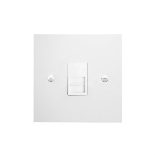 Horizon Square Communications Socket 1 gang ISDN Primed White