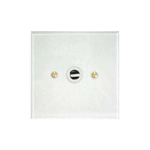 Prism Light Socket 1 gang flex outlet Clear Perspex
