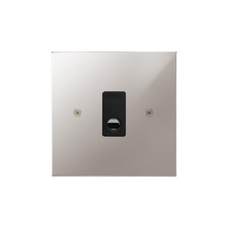 Horizon Square Socket 1 gang flex outlet Polished Chrome