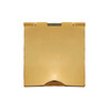 Horizon Square Floor Socket 1 gang 5 amp unswitched Satin Brass