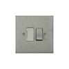 Horizon Square Fuse Spur 1 gang 13 amp switched Satin Stainless Steel