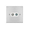 Horizon Square TV Socket 1 gang television and satellite Satin Stainless Steel