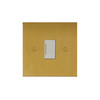 Horizon Square Fuse Spur 1 gang 13 amp unswitched Satin Brass